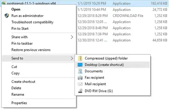 go to details - copy file - next on export wizard