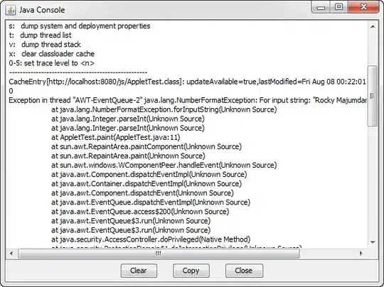 error I get when trying to run jar file