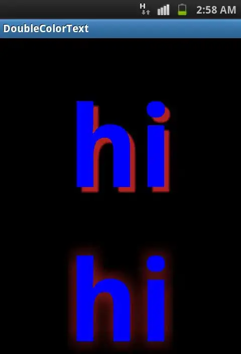 Output showing order once items have been removed.