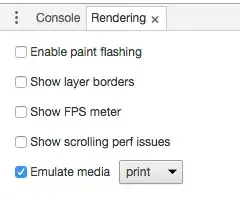 Emulate media selector appears in the bottom