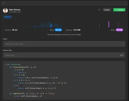 Screenshot of the error