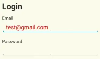 Screen shot of output