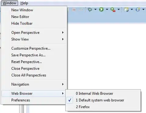 result of call to plotcor() function