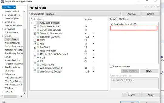 the area(s) of code causing error