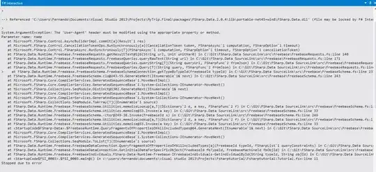 Image of MySQL error