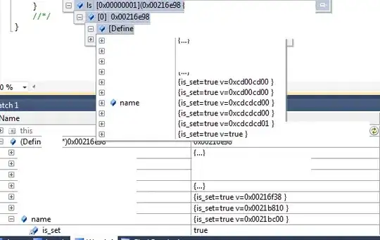 content of subString variable