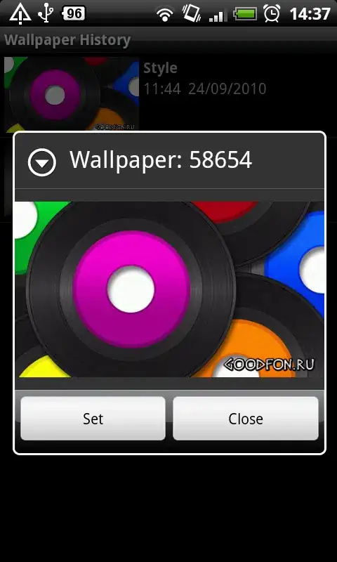 screenshot of HTML table