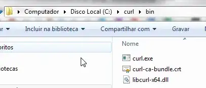 See the .crt file, it is, the SSL certificate that already comes with curl package