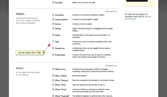 Column names snapshot