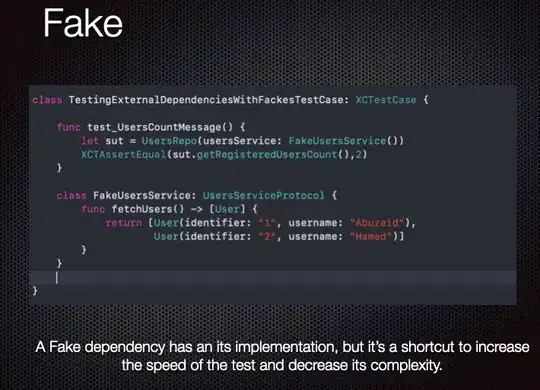 Array of a value type