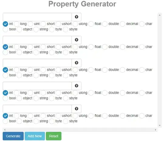 Plot of example data