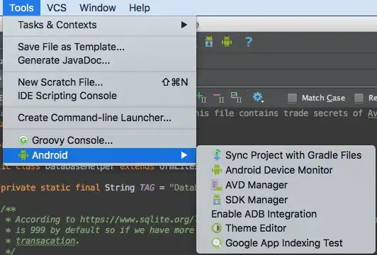 Screenshot of colour terminal text
