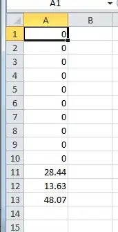 Screenshot of the emulator with hand-drawn circle and arrow