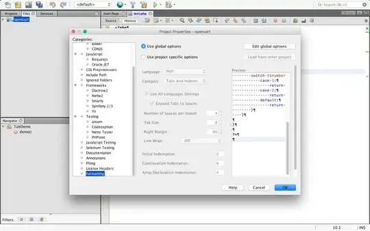 scatter-density plot