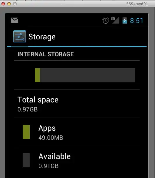 Screen Shot of AVD Storage Space being increased
