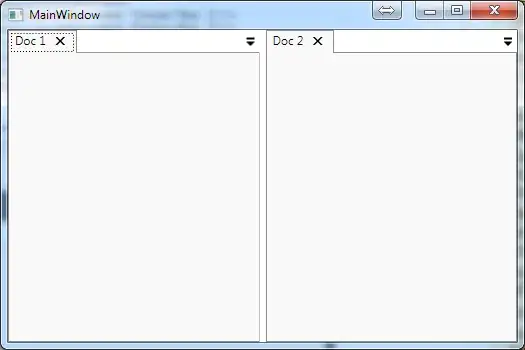 Screen shot of design time data