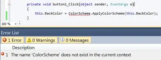 screenshot example of table