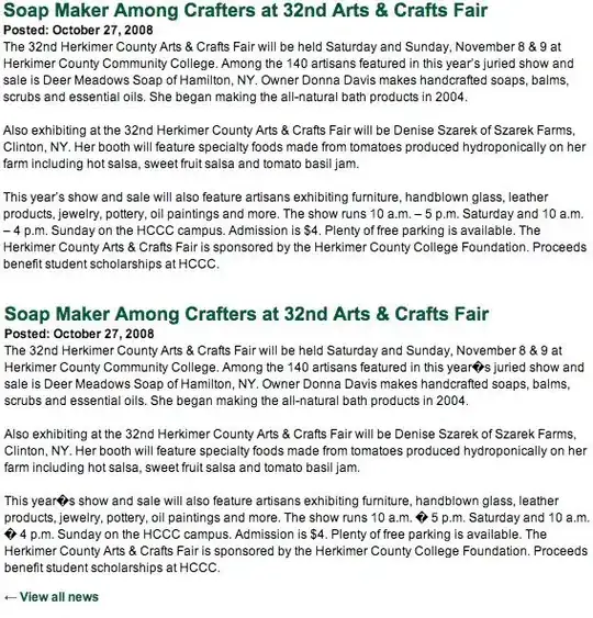 The error im getting