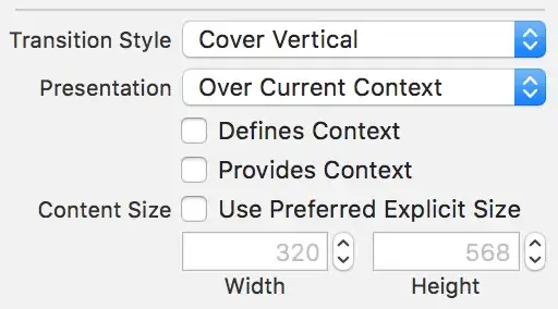 screenshot of the issue
