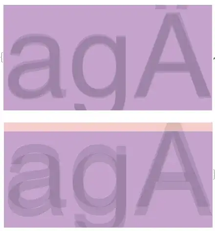 Screen grab of unexpected behavior