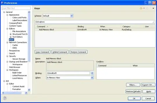 This is the data from the csv reader and copy parameters