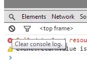 Chrome Console Clear button