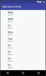 Layout preview with tools sample text