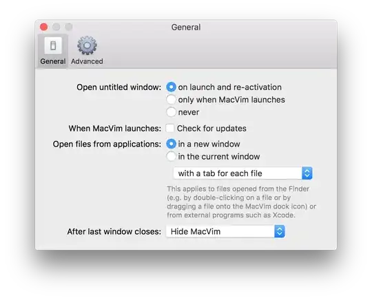 MacVim settings