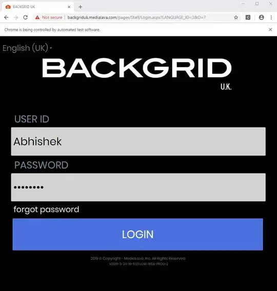 Login form