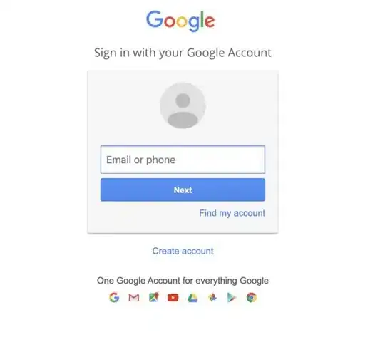 google account prompt when not signed in yet
