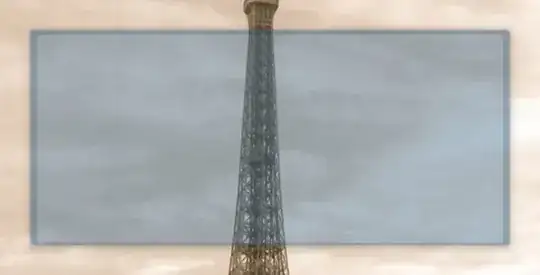 Screenshot of a mock-up of the question's setup with a plain View.