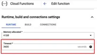 Cloud Functions 2nd gen max timeout 3600 sec