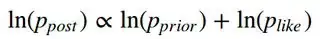 log posterior