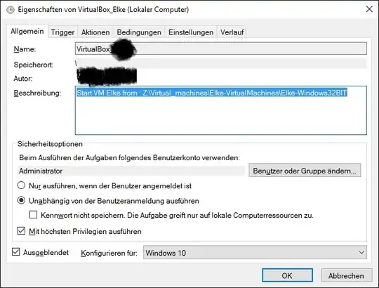 Task sheduler "simple task step 1"