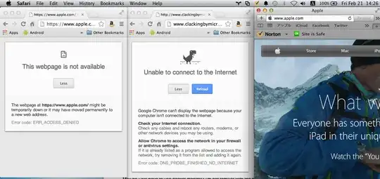 Browsing www.apple.co.jp chrome and safari