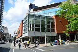 Exterior front/southwest entrance facade of Toronto Reference Library